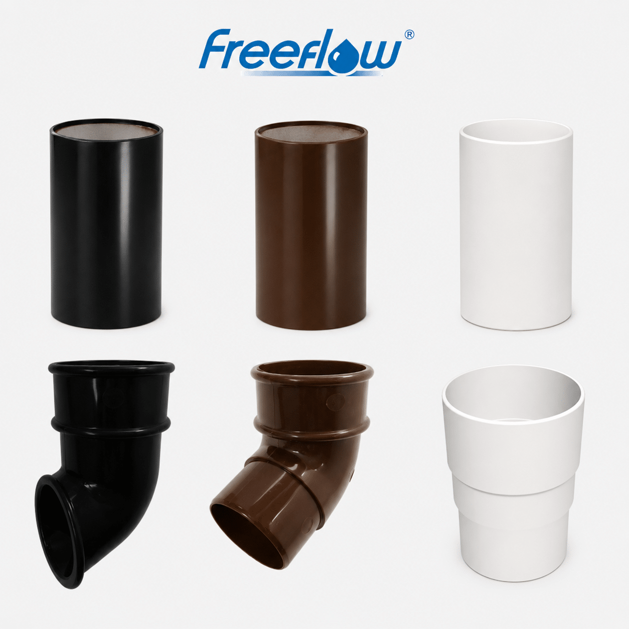 Freeflow 68mm Round Downpipes & Fittings
