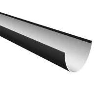 116mm deep flow gutter 4m Freefoam Freeflow black white brown