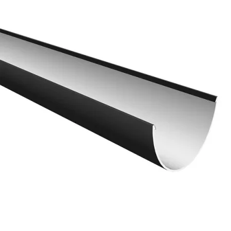 116mm deep flow gutter 4m Freefoam Freeflow black white brown