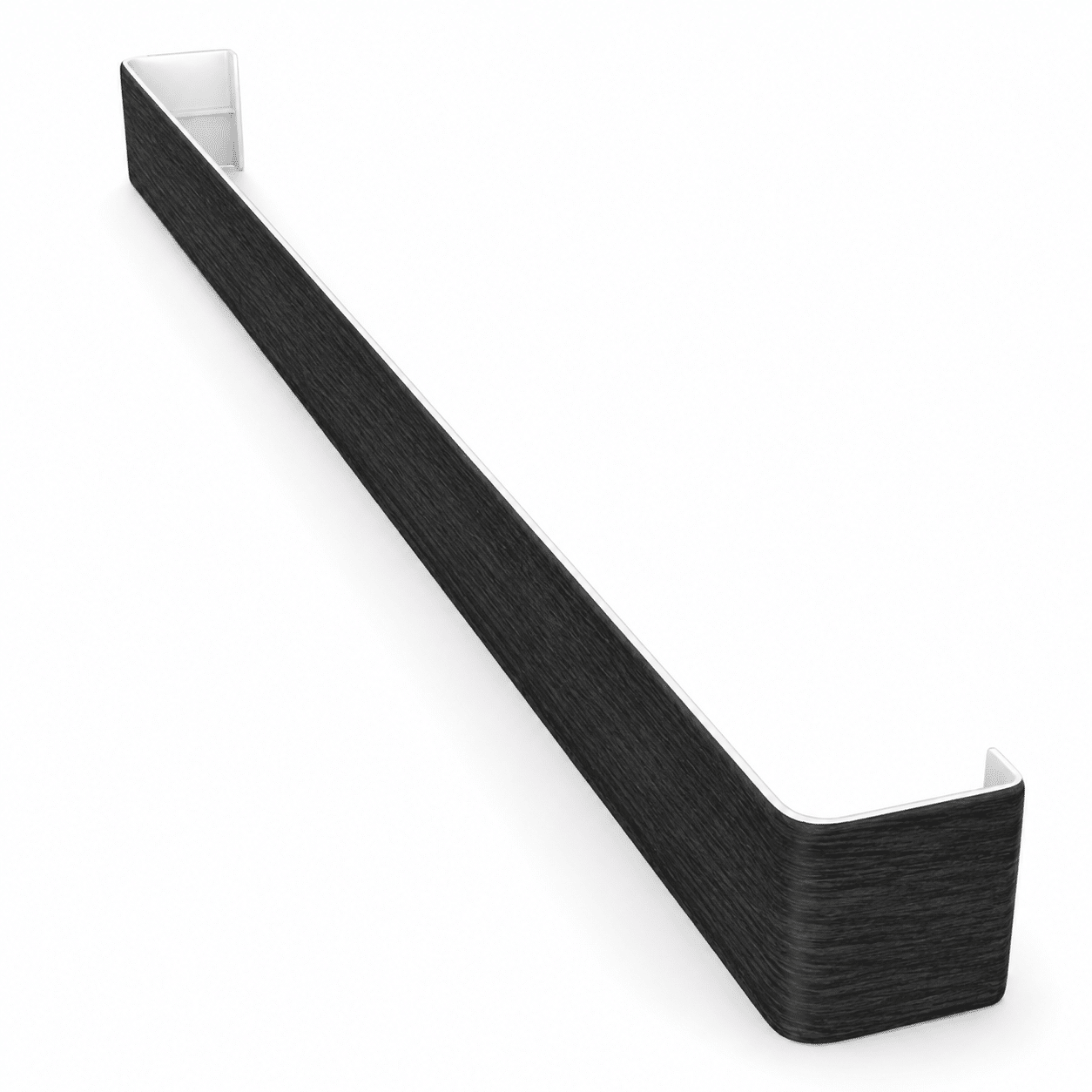 Freefoam FWJJWGB 600mm square fascia double joiner in Black Ash Woodgrain