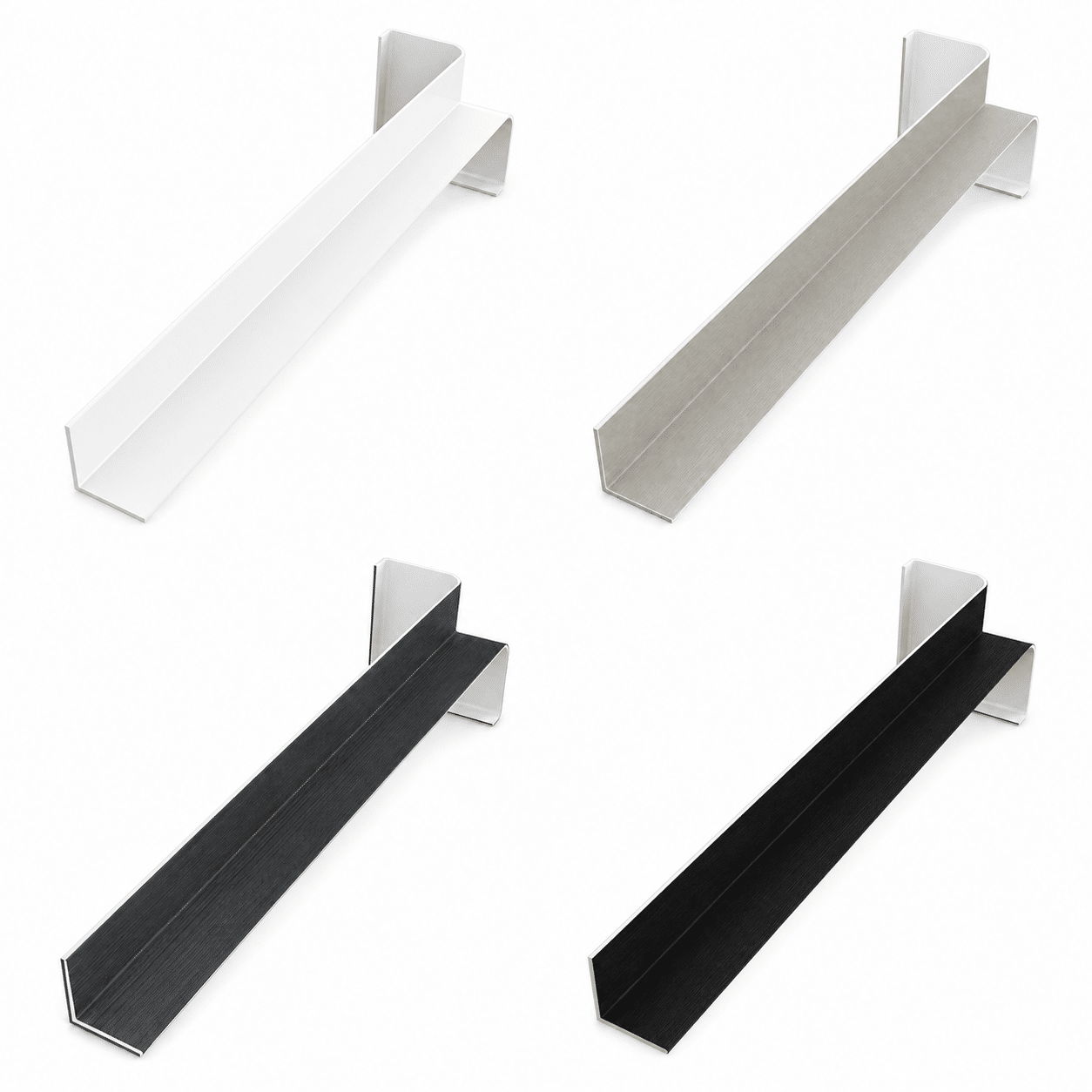 Freefoam FWXI 300mm square fascia internal corner in four colours