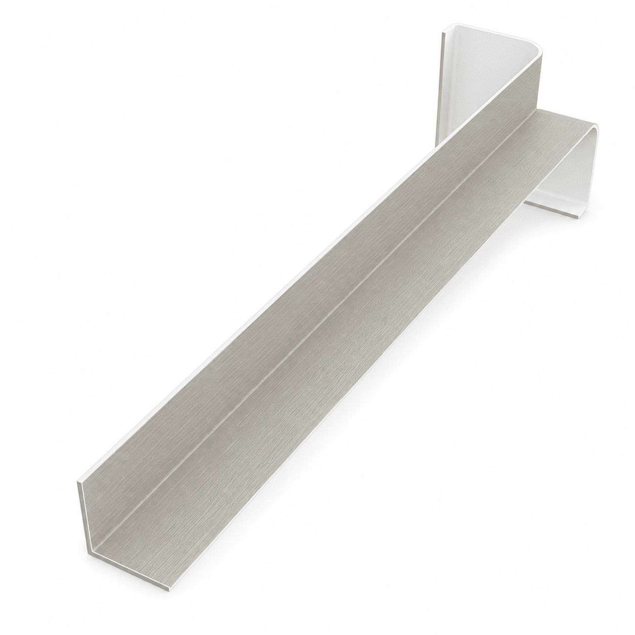 Freefoam FWXIWGATE 300mm square fascia internal corner in Agate Grey Woodgrain