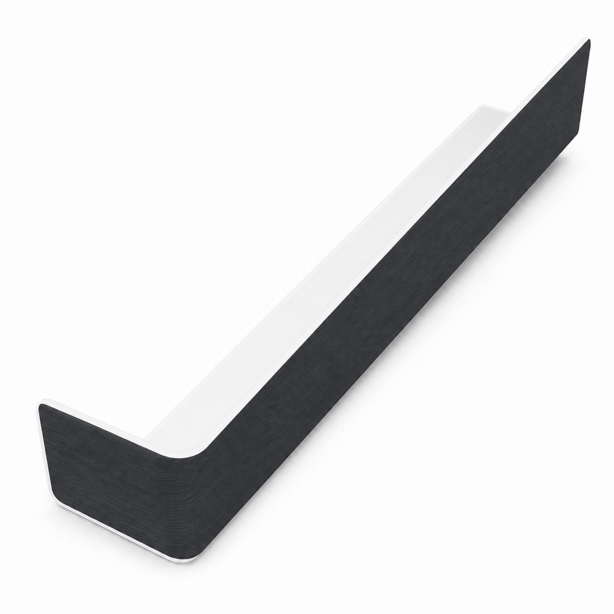 Freefoam FWXWGATE 300mm square fascia external corner in Agate Grey Woodgrain