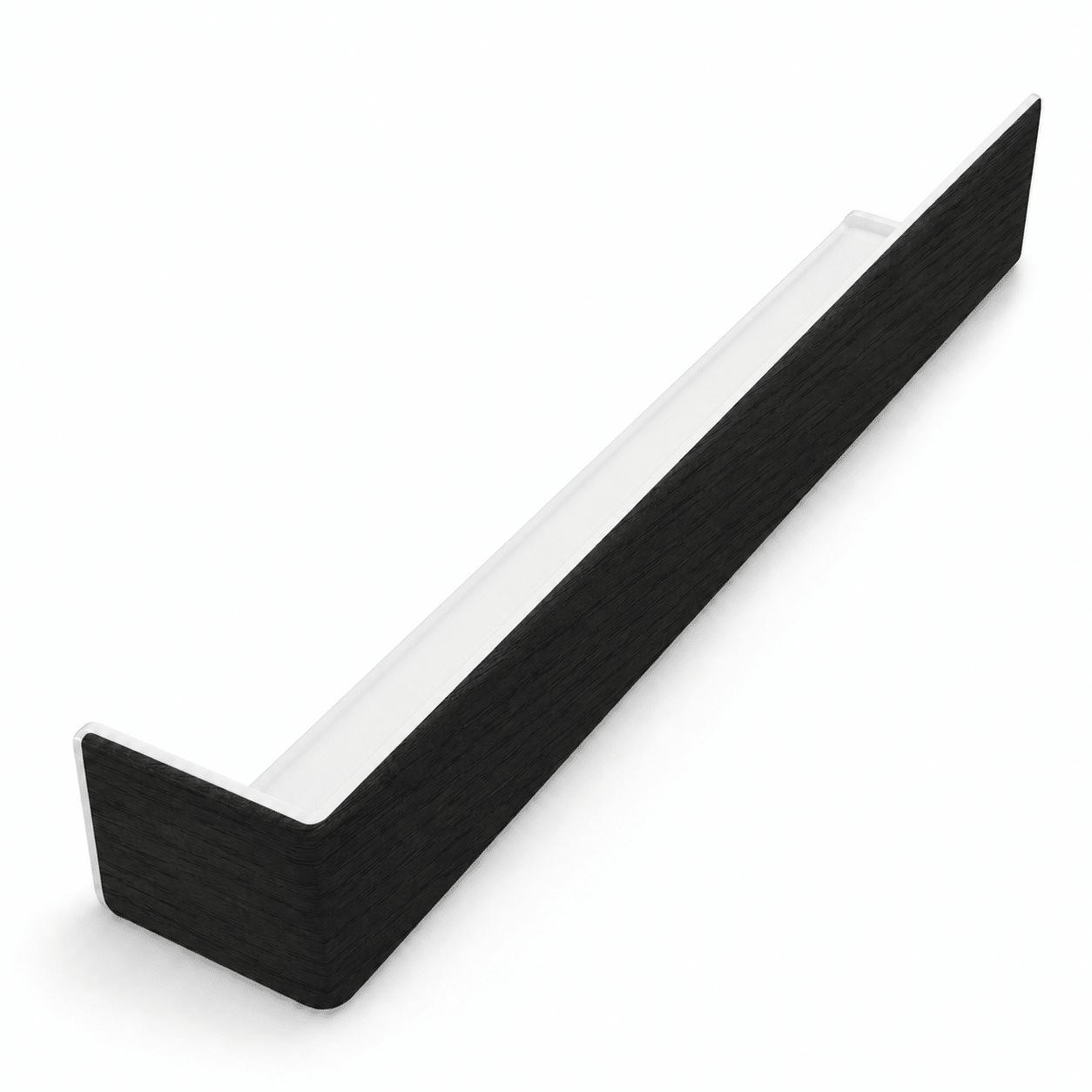 Freefoam FWXWGB 300mm square fascia external corner in Black Ash Woodgrain