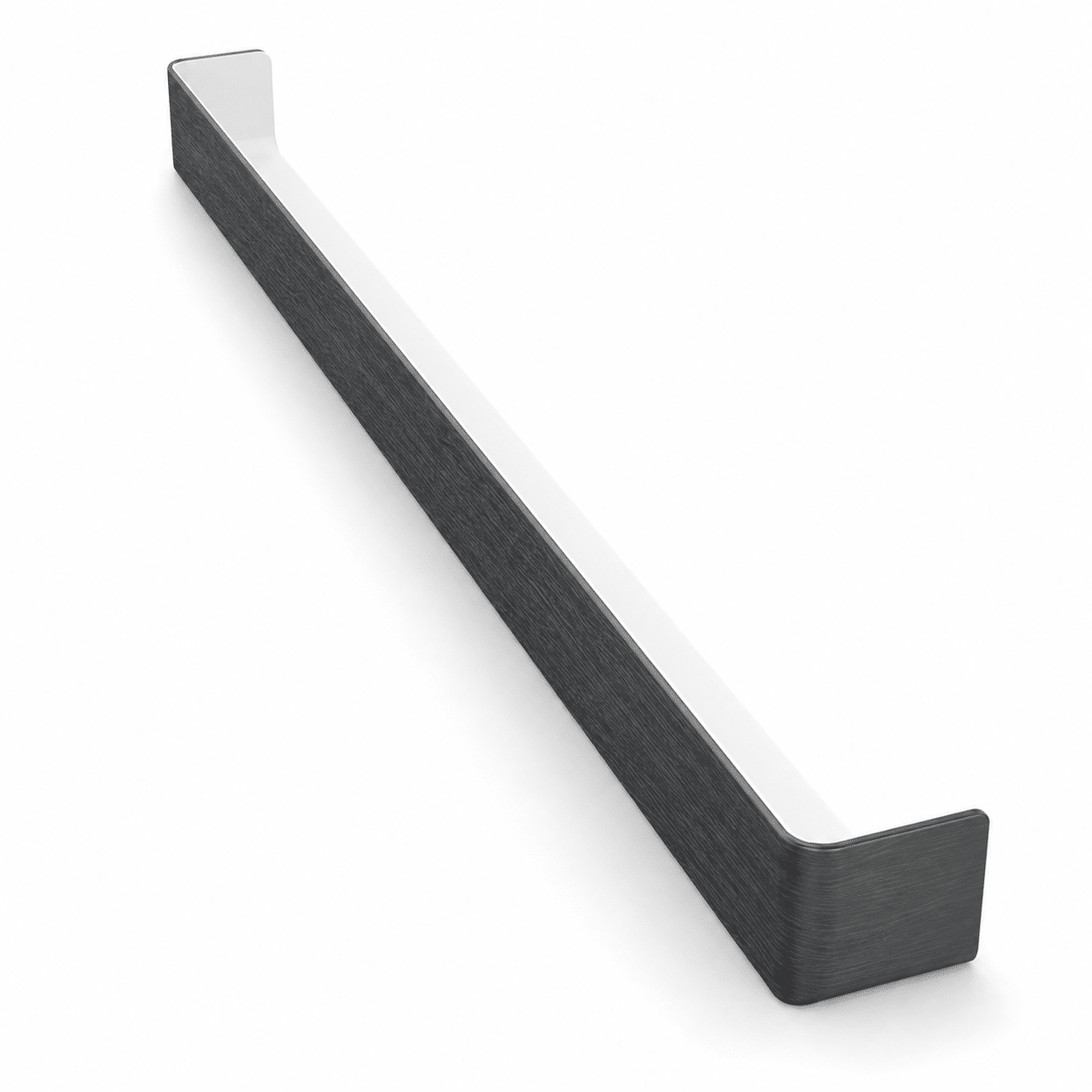 Freefoam FWXXWGAG 600mm square fascia double external corner in Anthracite Grey Woodgrain