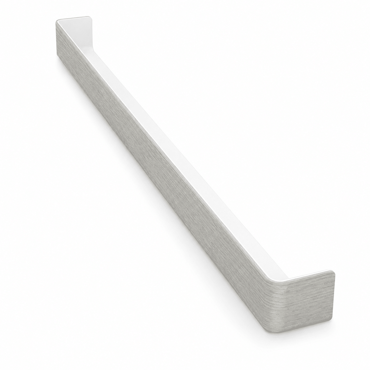 Freefoam FWXXWGATE 600mm square fascia double external corner in Agate Grey Woodgrain