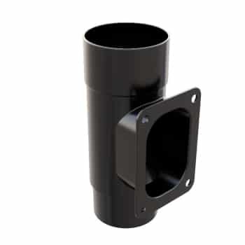 Black Freeflow 68mm Round Downpipe Access Pipe FRR533BL