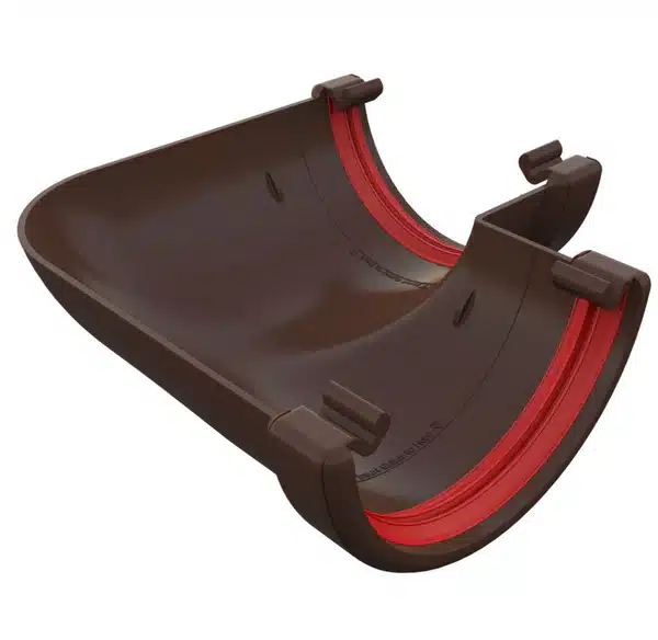 Brown Freeflow 112mm Half Round 90° Gutter Angle FRR603LB
