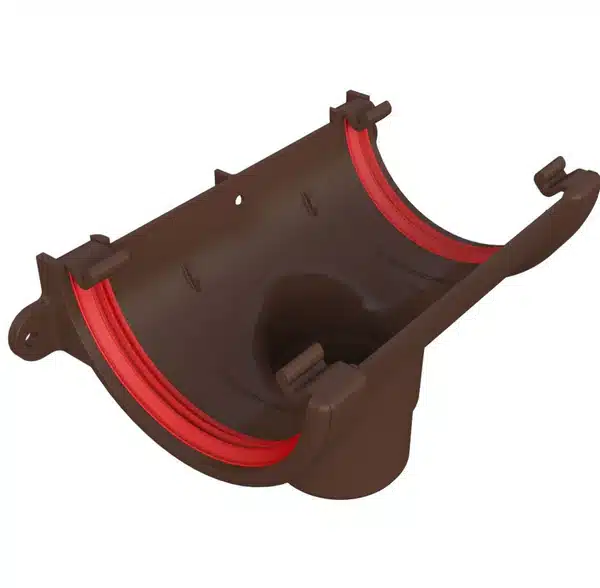Brown Freeflow 112mm Half Round Running Outlet FRR605LB