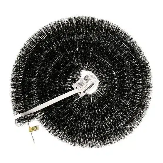 Hedgehog Gutter Brush 100mm x 4m Black roofline gutter leaf guard