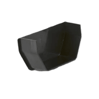 114mm Squarestyle internal stopend black Brett Martin BR056B