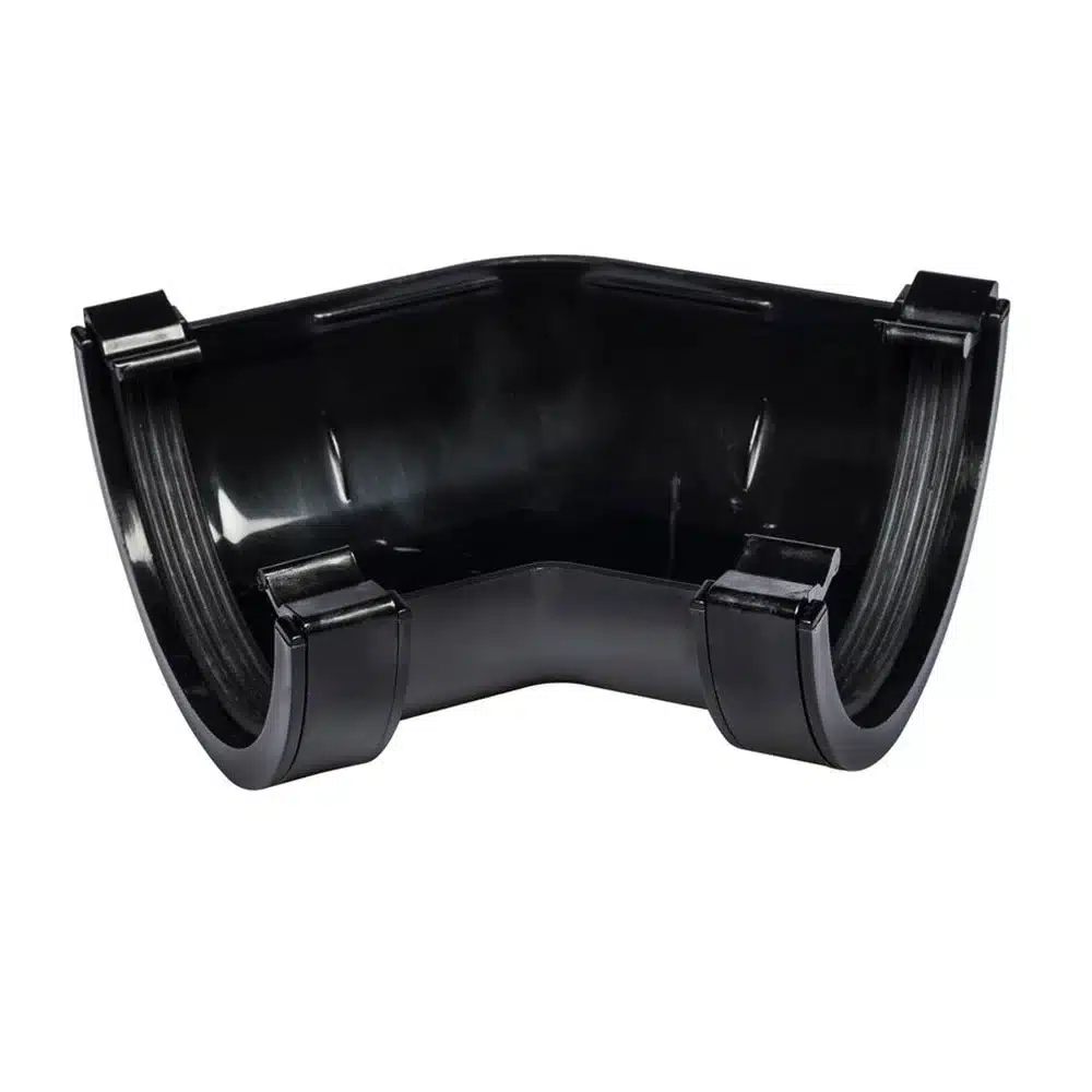 Kayflow 135 Angle 112mm Half Round Black KFA2BL