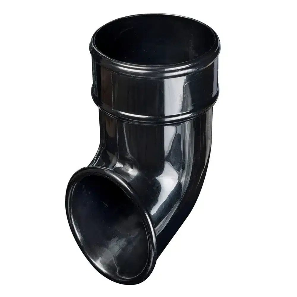 Kayflow 68mm Round Downpipe Shoe Black KFB3BL