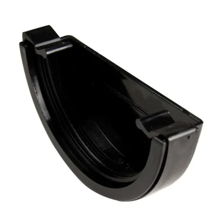 Kayflow Stopend 112mm Half Round Black KFE1BL