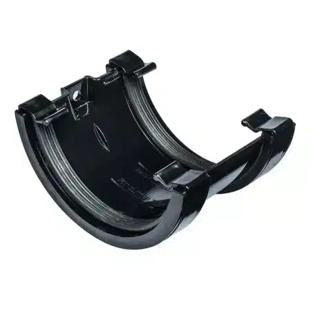Kayflow Union Bracket 112mm Half Round Black KFU1BL