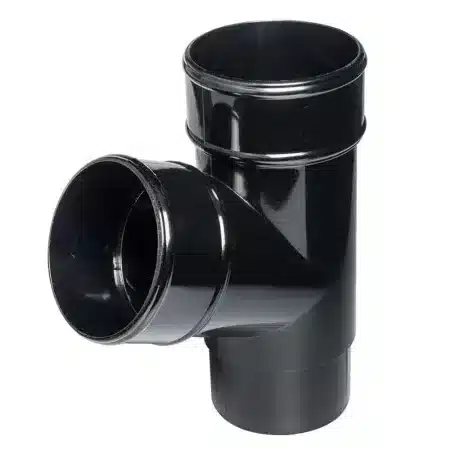 Kayflow 68mm Round 112.5 Degree Branch Black KFY1BL