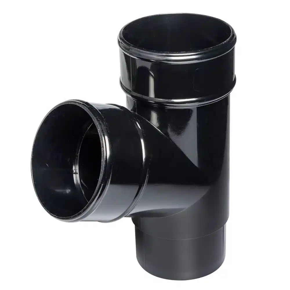 Kayflow 68mm Round 112.5 Degree Branch Black KFY1BL