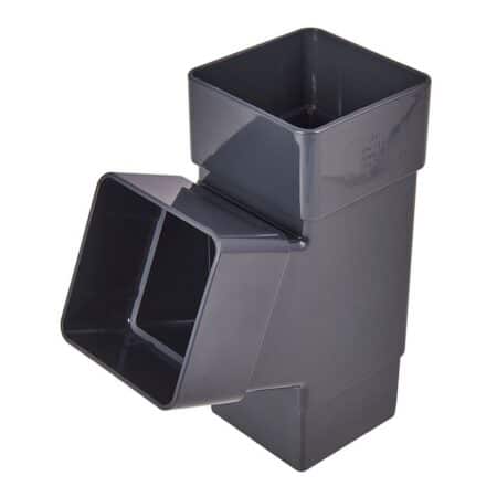 Kayflow 65mm Square Downpipe Socket Anthracite Grey KFSS1AG
