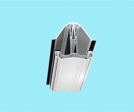 Self Support Glazing End Bar 3m