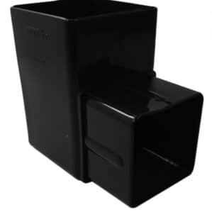 downpipe bend 65mm square 90 degree Freefoam Freeflow black white brown