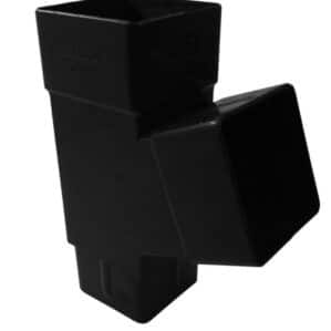 downpipe branch 65mm square 112 degree Freefoam Freeflow black white brown
