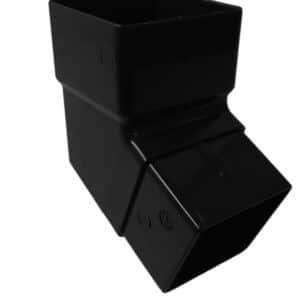downpipe bend 65mm square 112 degree Freefoam Freeflow black white brown