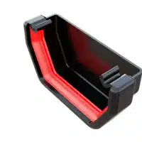 external stop end 114mm square Freefoam Freeflow black white brown