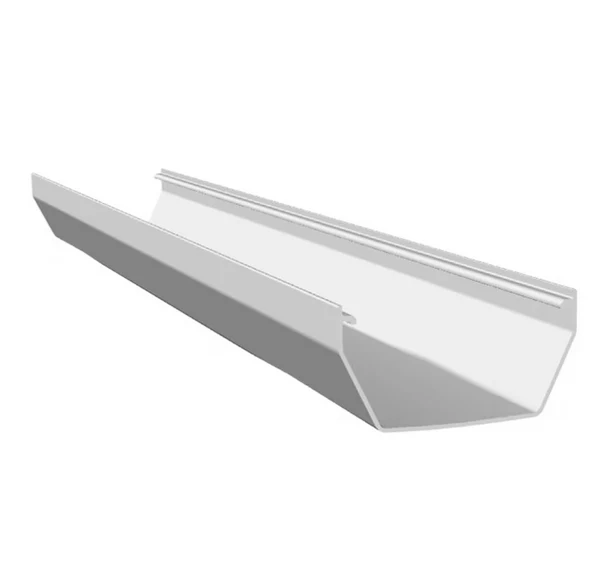114mm square gutter 4m Freefoam Freeflow black white brown