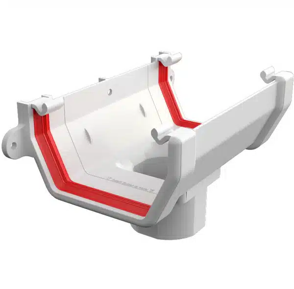 running outlet 114mm square Freefoam Freeflow black white brown