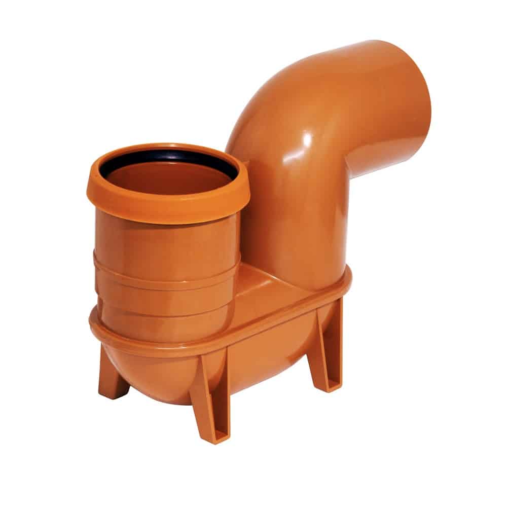 110mm low back P trap budget for underground drainage gullies and hoppers