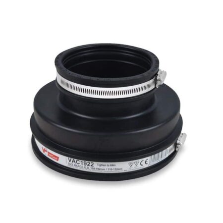 flexible drainage connector 6 inch PVC to 4 inch PVC VIPSeal VAC1922
