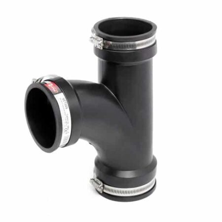 VIPSeal VTR118 flexible drainage tee 110mm to 4 inch 90 degree branch