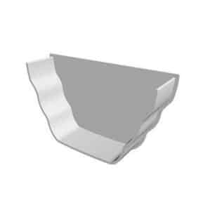ogee gutter internal stop end 135mm double ogee Freefoam black white brown
