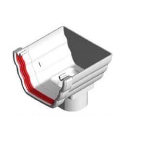 stopped running outlet 135mm double ogee Freefoam Freeflow black white brown