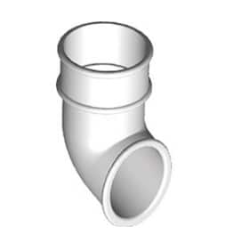 White Freeflow 68mm Round Downpipe Shoe FRR528