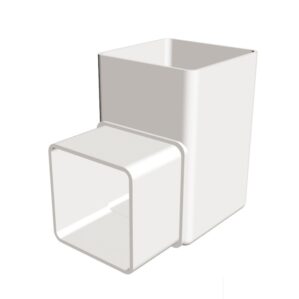 downpipe bend 65mm square 90 degree Freefoam Freeflow black white brown