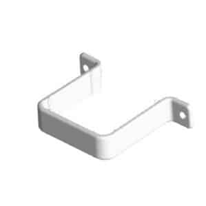 White Freeflow 65mm Square Downpipe Flush Pipe Clip FRS536