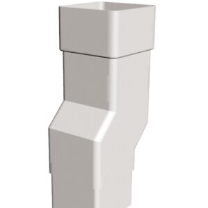 downpipe mini offset 65mm square Freefoam Freeflow black white brown