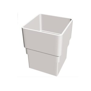 White Freeflow 65mm Square Downpipe Socket Joiner FRS525