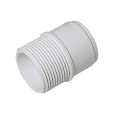 FloPlast 40mm solvent weld male adaptor white waste pipe fitting
