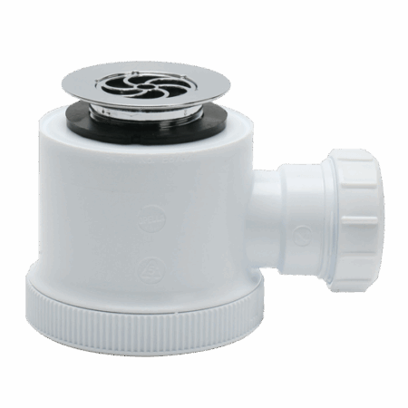 Fluidmaster ZB36320DB 40mm shower trap with 70mm chrome removable grid